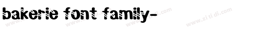 bakerie font family字体转换